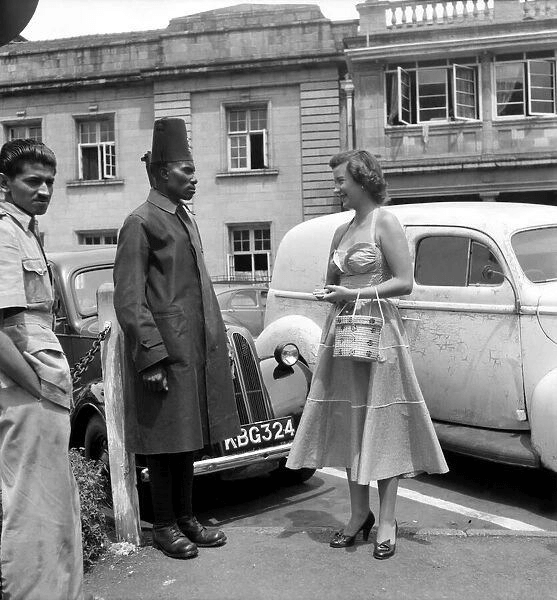 Arriving for a movie nairobi 1953
