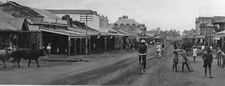 Governmment Road looking in the direction of the railway station 1913