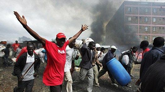 Street chaos in Nairobi during the post-election violence